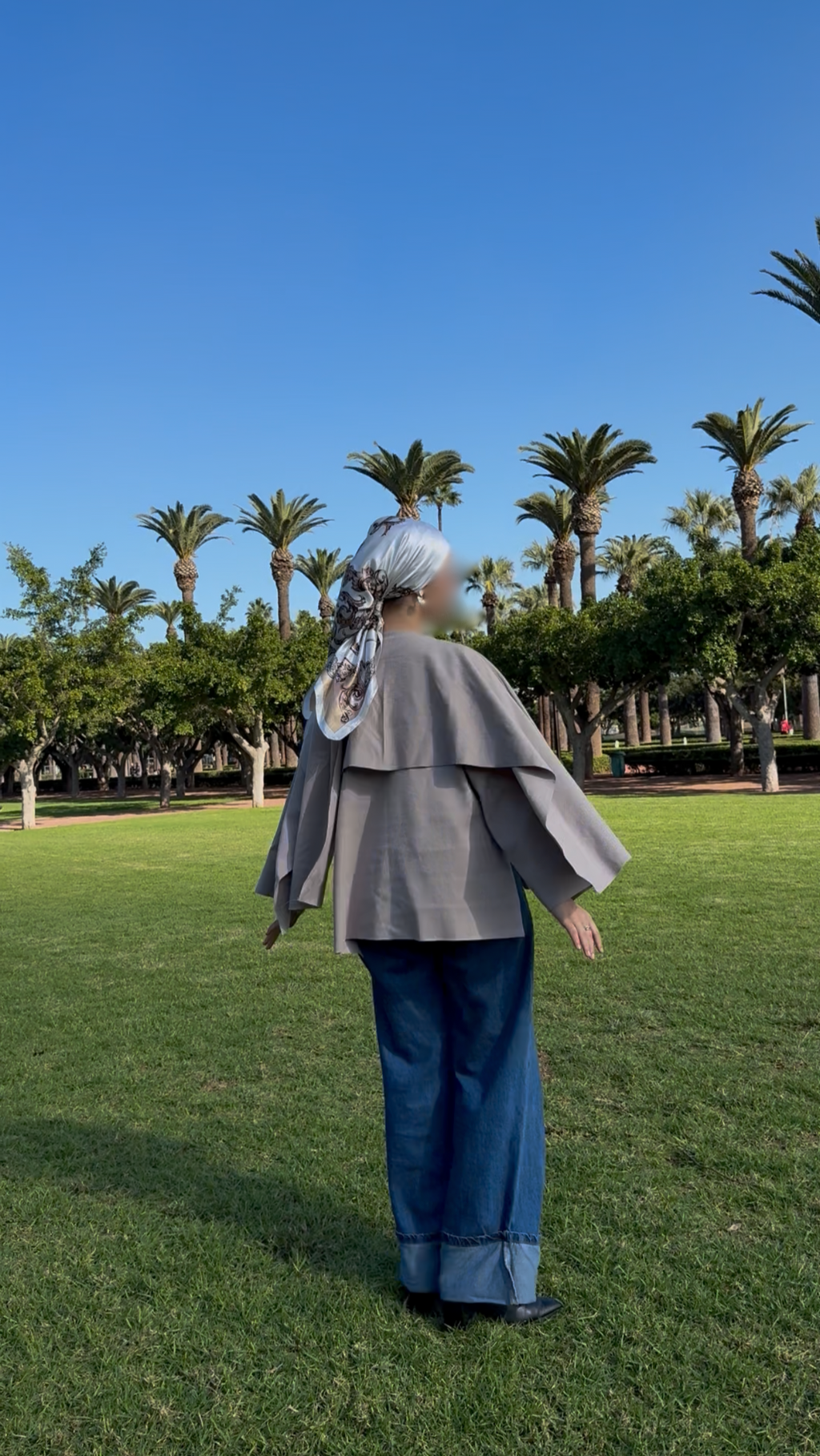 Cape Minimaliste à Col Drapé Pour Hiver