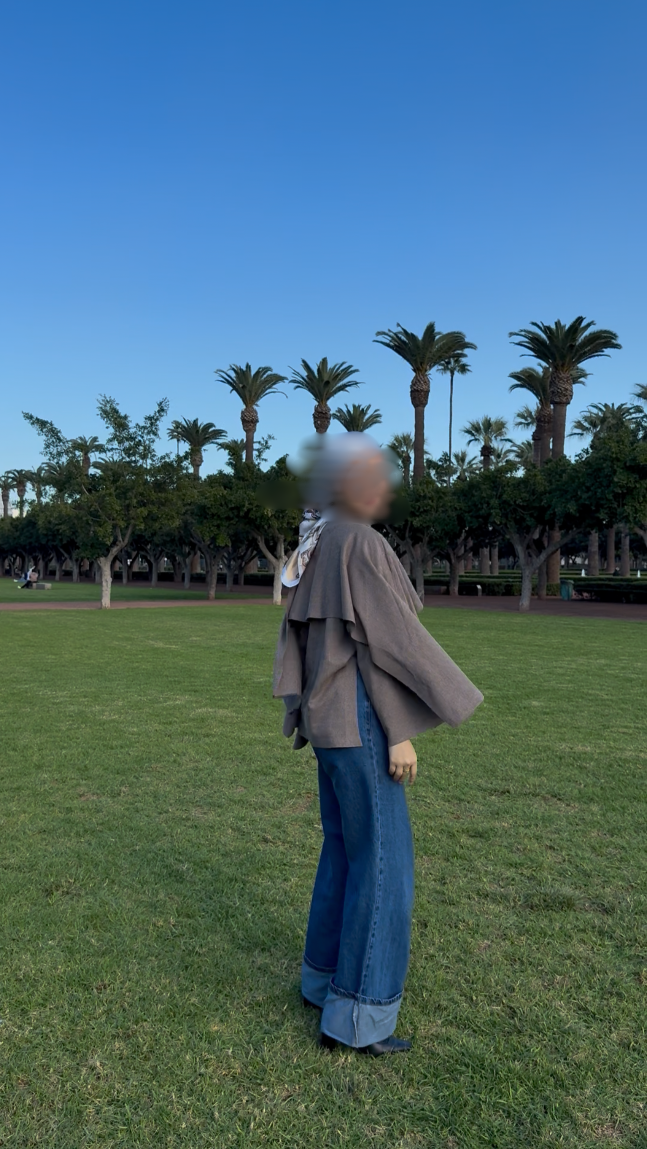 Cape Minimaliste à Col Drapé Pour Hiver